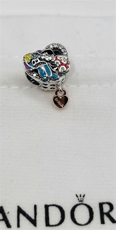 Authentic PANDORA Disney Ohana Lilo Stitch Ohana C Gem