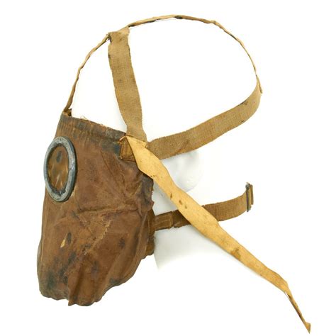 Original French Wwi M2 Gas Mask Dated 1917 International Military