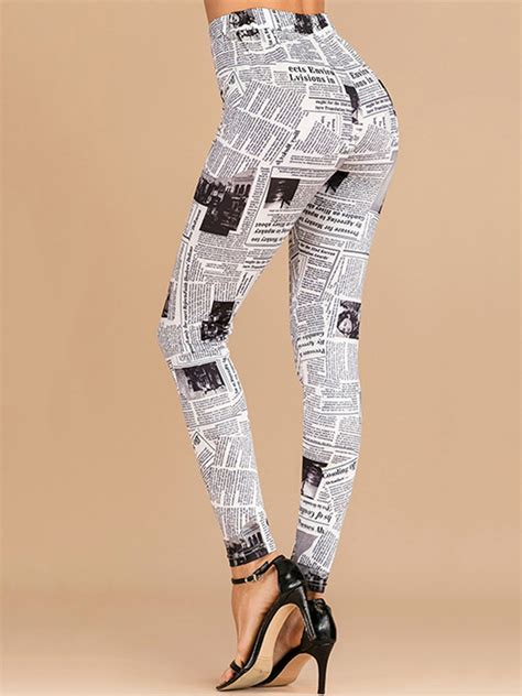 Legging Camouflage Imprim Pantalon Skinny Taille Haute Femme Milanoo