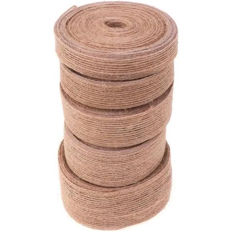 Rouleaux Ruban Rustique Toile De Jute Ruban Tissu Ceinture Diy Ruban