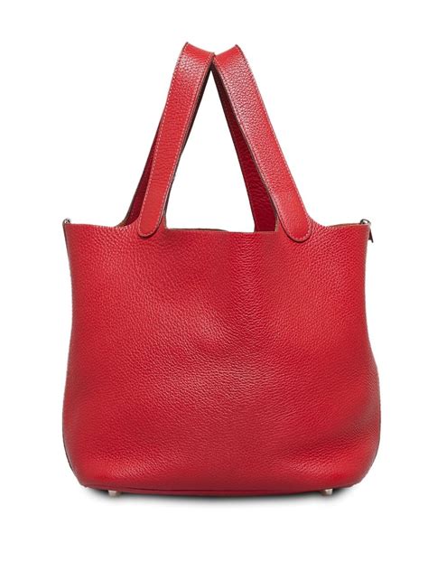 Hermès Pre Owned Clemence Picotin PM Tote Bag Farfetch