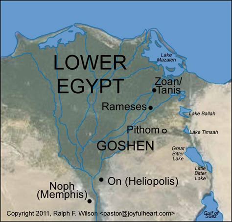 Pithom Egypt Map