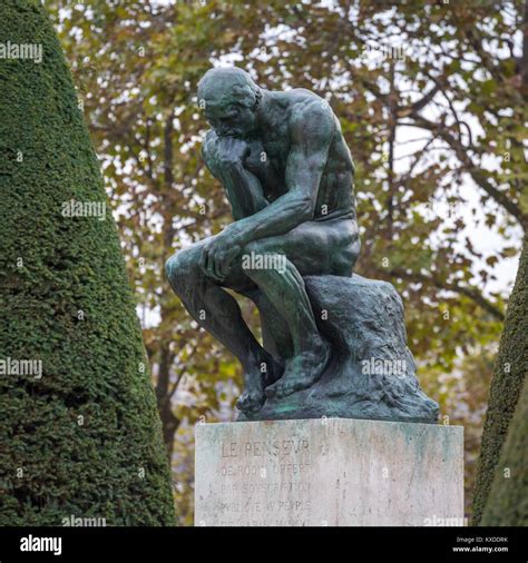 Escultura En Bronce El Pensador De Auguste Rodin Jard N Del Museo Rodin