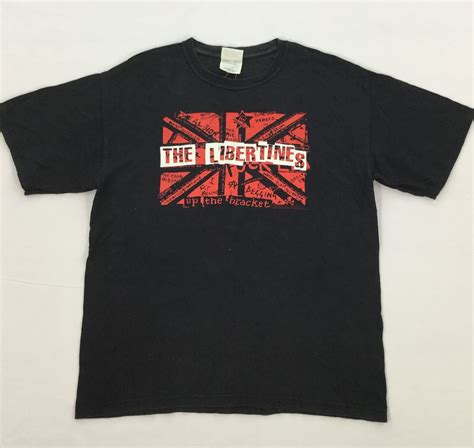 Vintage The Libertines T Shirt Band Medium Size Indie Rock Punk Rock By