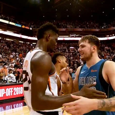 Ballislife On Twitter Deandre Ayton Luka Doncic Share A Moment