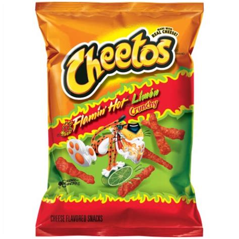 Cheetos Crunchy Flamin Hot Limon Cheese Flavored Snacks 9 Oz Kroger