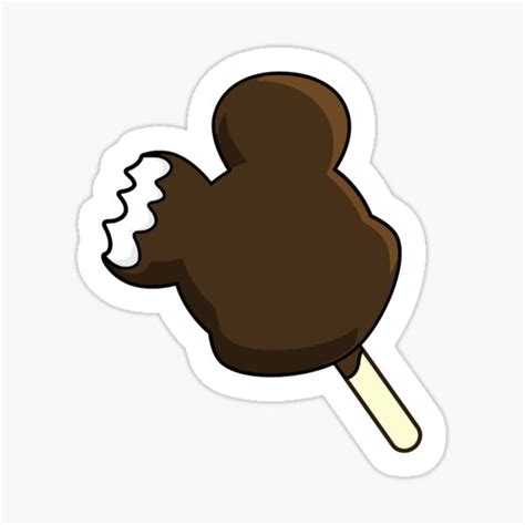 Mickey Ice Cream Bar Sticker Sticker For Sale By Lovelylara Redbubble