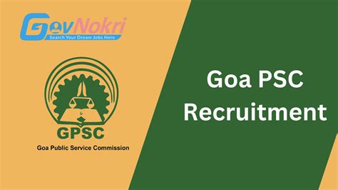 Goa PSC Recruitment 2025 Apply Online For Jobs Notification