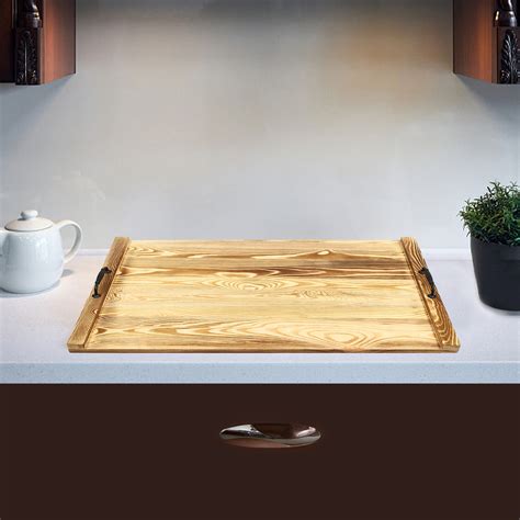 Noodle Board Stove Cover Pine Wood Stove Top Cover Fit Electric Stove