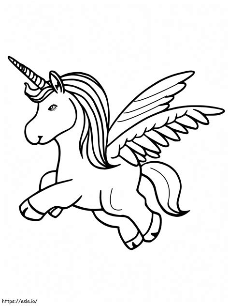 Cute Alicorn coloring page