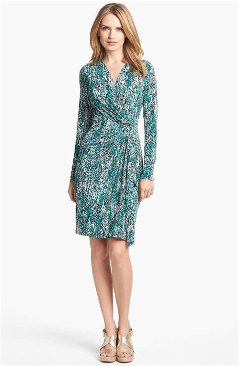 Michael Michael Kors Print Faux Wrap Dress Nordstrom