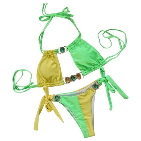 Gzea Bathing Suits For Women Piece Women S Crystal Bikini Sexy