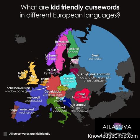 Kid Friendly Curse Words By Country Knowledge Ninja