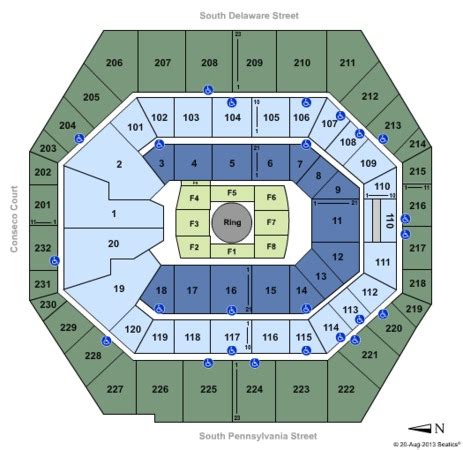 Bankers Life Fieldhouse Tickets Indianapolis Indiana Seating Charts