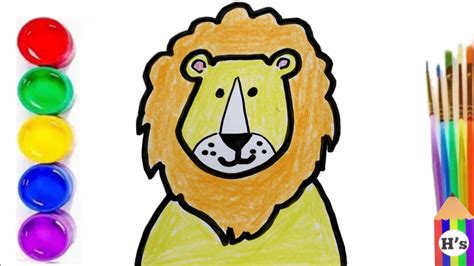 How To Draw A Cute Lion Bolalar Uchun Sher