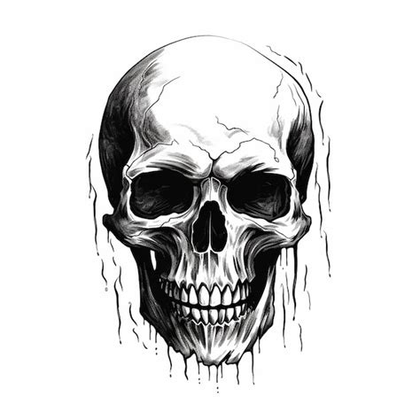 Premium AI Image | Realistic Skull Illustration