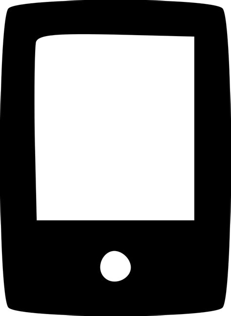 Iphone Svg White Screen Clipart Full Size Clipart 4217452