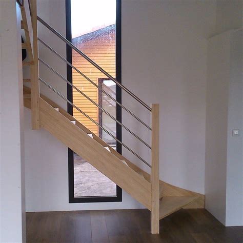 Escalier DéCO bois et inox en kit sur mesure Vente d escalier en