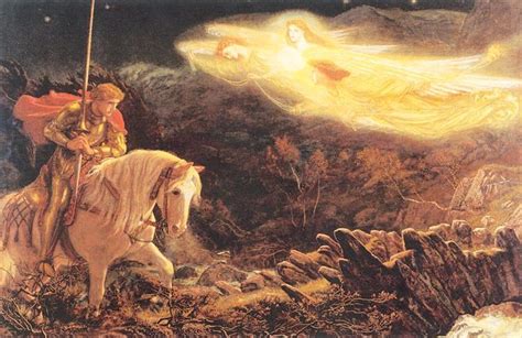 Sir Galahad - the Quest of the Holy Grail - Arthur Hughes - WikiArt.org - encyclopedia of visual ...