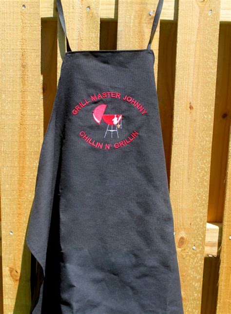 Unisex personalized apron grilling apron men's apron | Etsy