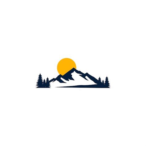 Premium Vector Mountain Vector Logo Design Mountain Climber