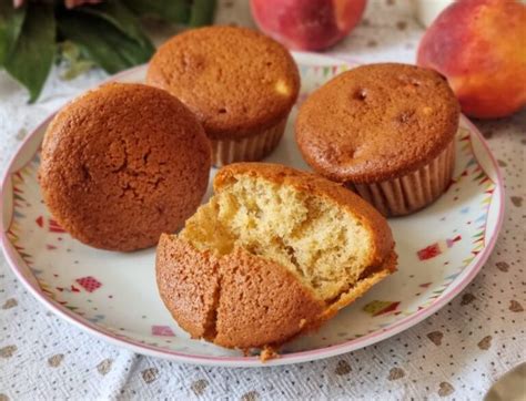 Muffin Tortine Nuvole Con Pesche Dolce Ricetta Senza Burro Cucinare