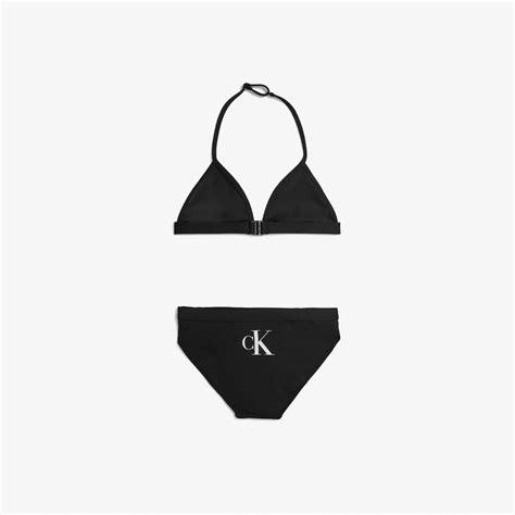 Calvin Klein Triangle Ocuk Siyah Bikini Tak M Ocuk Mayo Mayo Ort