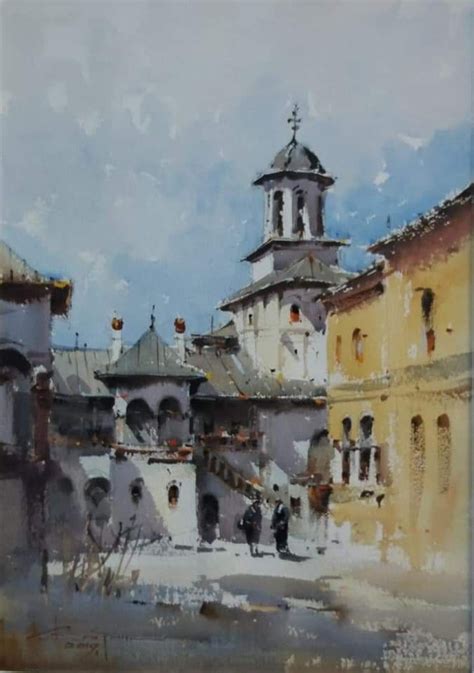 Corneliu Dragan Targoviste Watercolor Landscape Watercolor Paintings