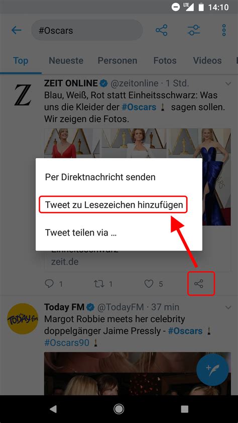 Twitter Lesezeichen für Tweets erstellen so setzt ihr Bookmarks