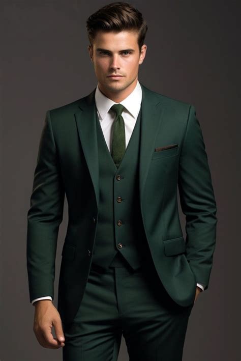 Men Hunter Green Suit Wedding Wear Suit Formal Green Suits Sainly Sainly