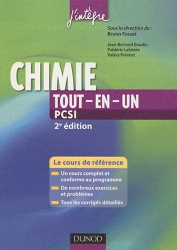 Amazon co jp Chimie tout en un PCSI 2e édition Cours et exercices