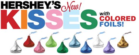 Hersheys Kisses Favors Colored Foil Hershey S Kisses By Ducky Days