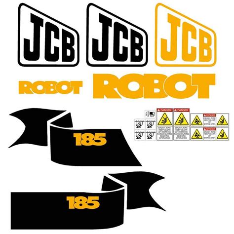 Jcb Robot 185 Loader Decal Set Sticker Kit