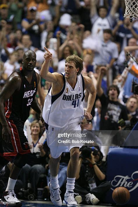 Nba Finals Dallas Mavericks Dirk Nowitzki During Game 2 Vs Miami