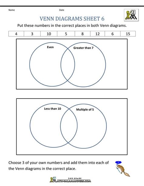 Venn Diagram Practice Worksheet