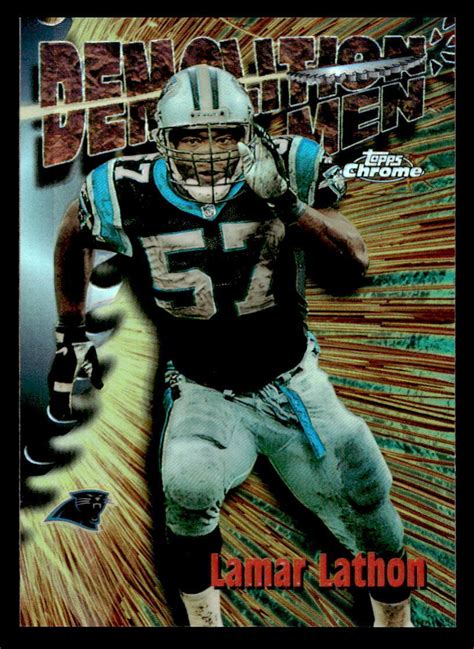 1997 Topps Chrome Season S Best Refractor 17 Lamar Lathon For Sale