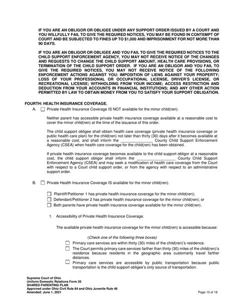 Uniform Domestic Relations Form 20 Download Fillable Pdf Or Fill Online