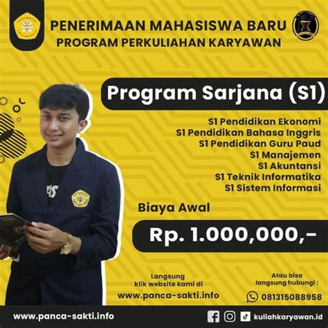 Biaya Kelas Karyawan S Akuntansi Di Universitas Panca Sakti Cikarang