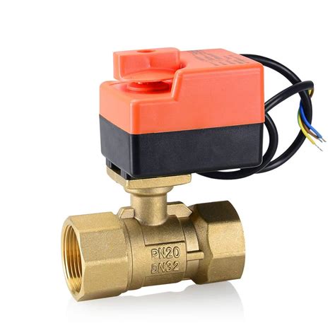 V Way Brass Electric Ball Valve Motorized Ball Valve With Electric