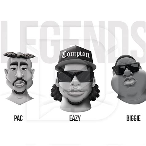 Biggie Smalls And Tupac And Eazy E