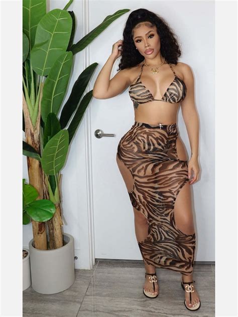 Wholesale Gauze Print Backless Three Piece Bikini Sets BNT022125 Wholesale7