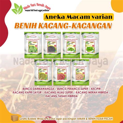 Jual Aneka Macam Benih Varian Kacang Kacangan Cepat Tumbuh Dan Cepat