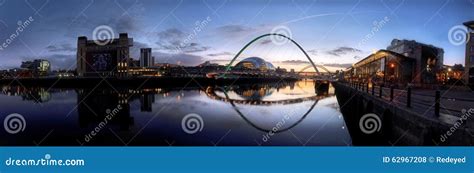 River Tyne Panorama Sunset editorial stock photo. Image of water - 62967208