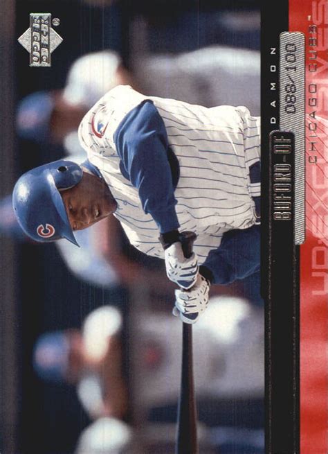 2000 Upper Deck Exclusives Silver Cubs Baseball Card 347 Damon Buford