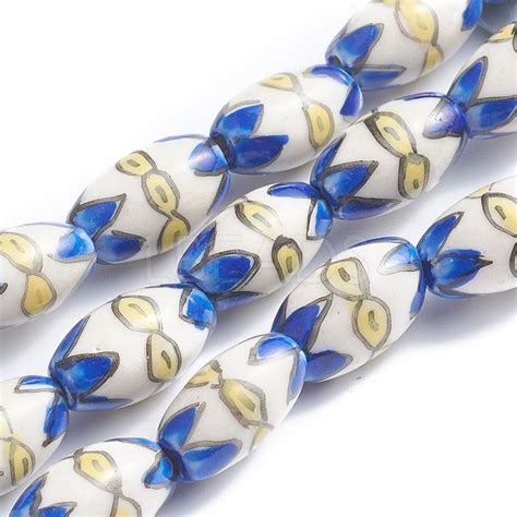 Handmade Printed Porcelain Beads - Lbeads.com