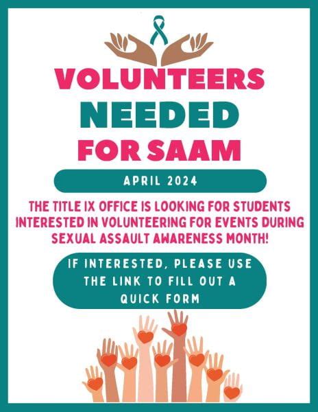 Sexual Assault Awareness Month Volunteer Opportunity Deadline Mar 4 Nsu Sharkfins