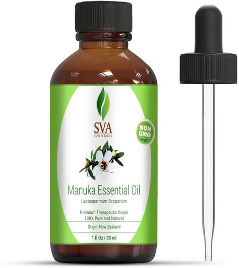 Sva Organics Aceite De Manuka De Onza Puro Natural Sin Diluir