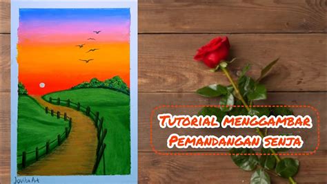 Tutorial Menggambar Pemandangan Senja Jovitahobigambardanmewarnai