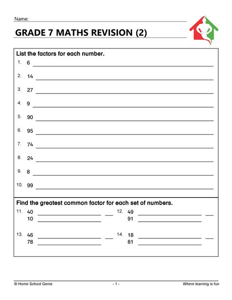 GRADE 5 TERM 3 MATHS REVISION WORKSHEETS AND ANSWER SHEETS Teacha