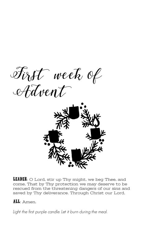 Advent Wreath Prayers Printable Booklet - Catholic All Year